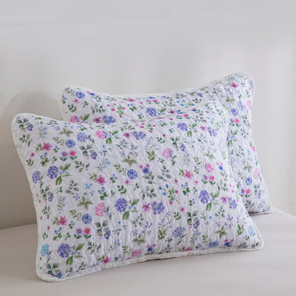 Quilted Cotton Refresh Floral Bedspread Set(3PCS) - image 4