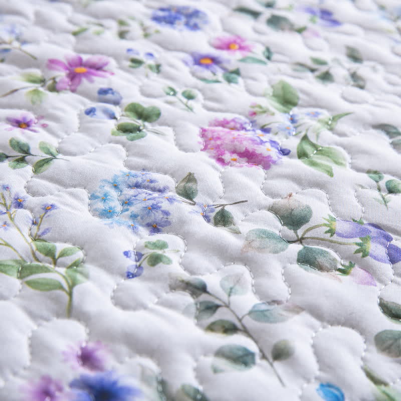 Quilted Cotton Refresh Floral Bedspread Set(3PCS) - image 7
