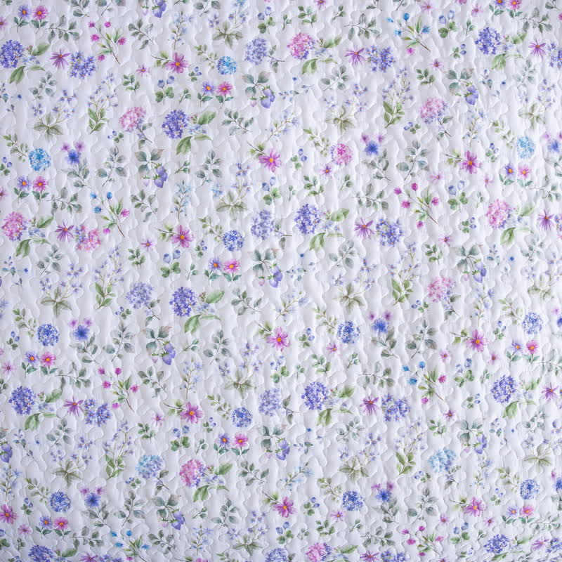 Quilted Cotton Refresh Floral Bedspread Set(3PCS) - image 5