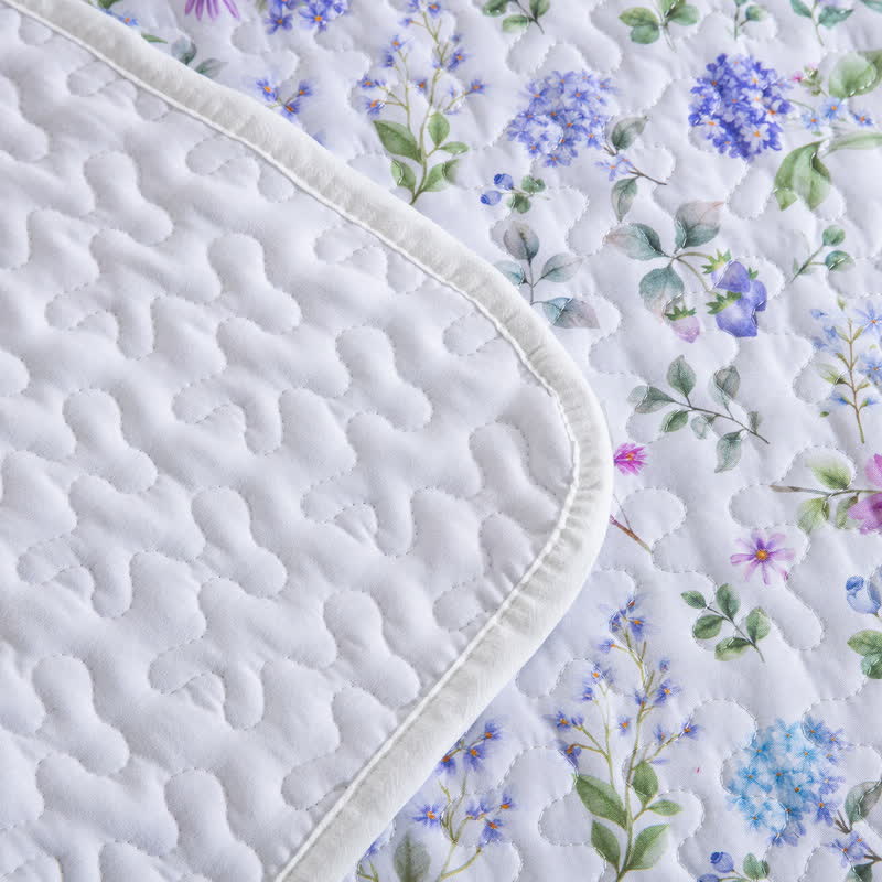 Quilted Cotton Refresh Floral Bedspread Set(3PCS) - image 6