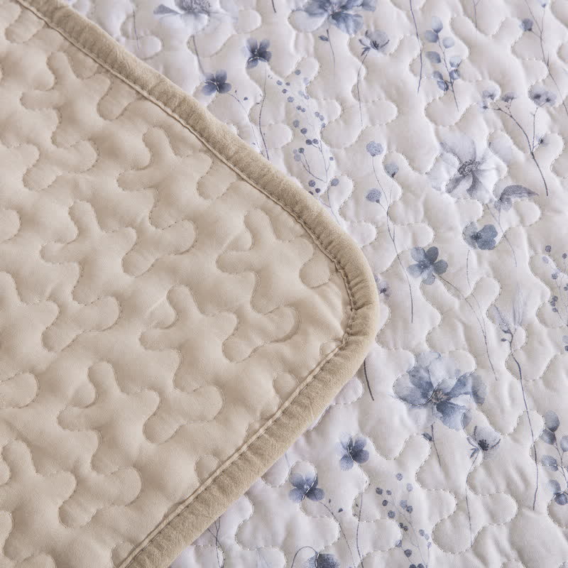 Ownkoti Serene Floral Quilted Floral Bedspread Set(3PCS) - image 7