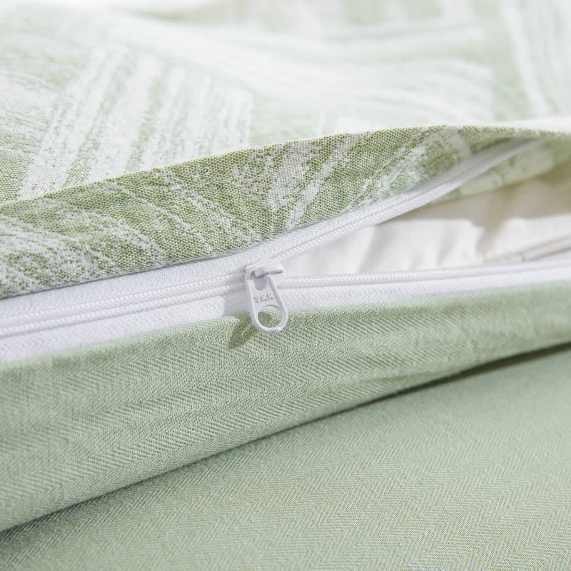 Ownkoti Cotton Modern Herringbone Duvet Cover Set(3PCS) - image 6