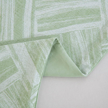 Ownkoti Green Herringbone Cotton Duvet Cover Set(3PCS) - image 7
