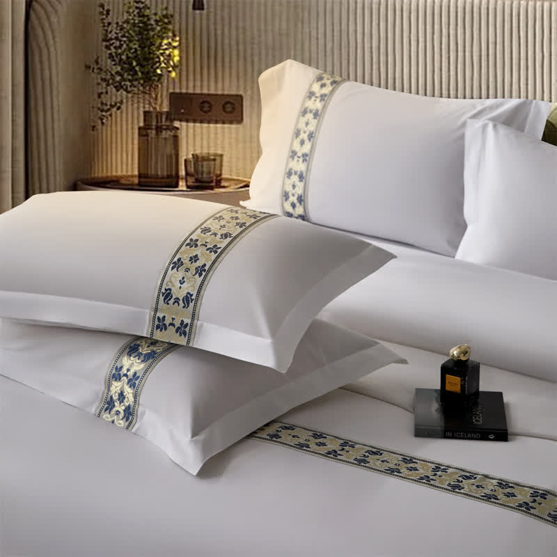 Ownkoti Simple Mediterranean Style Duvet Cover Set(3PCS) - image 5