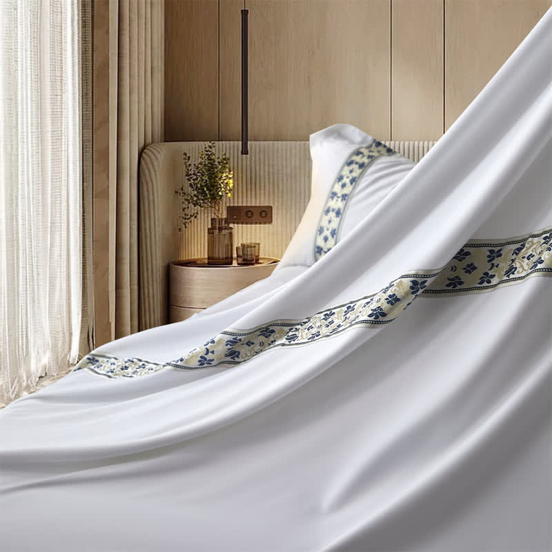 Ownkoti Simple Mediterranean Style Duvet Cover Set(3PCS) - image 8