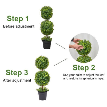 Ownkoti Artificial Boxwood Topiary Ball in Pot - image 18