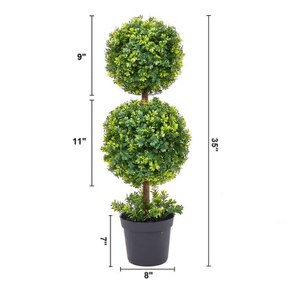 Ownkoti Artificial Boxwood Topiary Ball in Pot - 1PC - 35"H - image 20