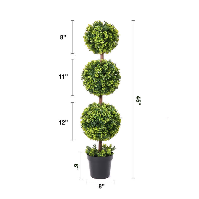 Ownkoti Artificial Boxwood Topiary Ball in Pot - image 21