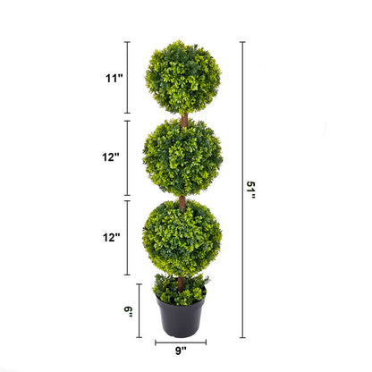 Ownkoti Artificial Boxwood Topiary Ball in Pot - 1PC - 51"H - image 22