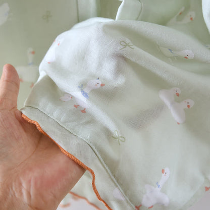 Cartoon Duck Cotton Gauze Loungewear Set - image 5