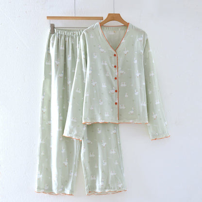 Cartoon Duck Cotton Gauze Loungewear Set - XL - image 0