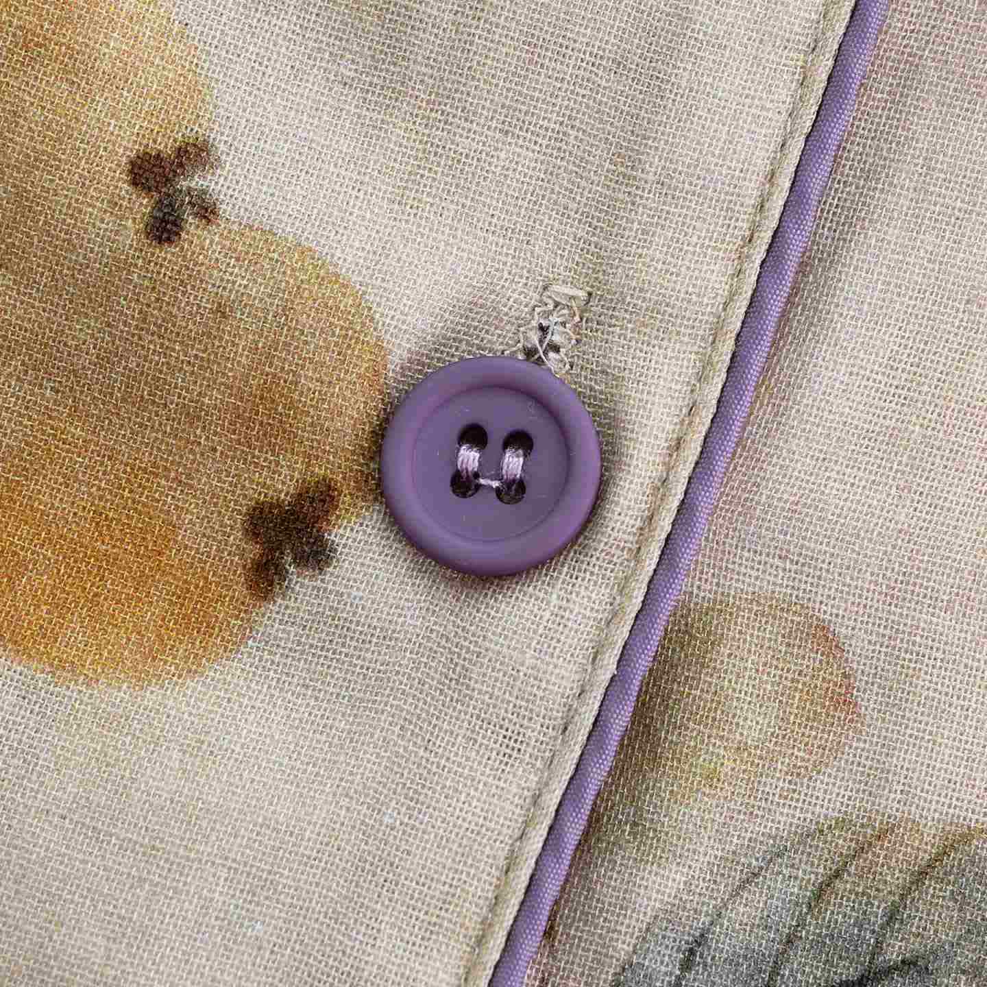 Leaf Fruit Cotton Gauze Loungewear Set - image 1