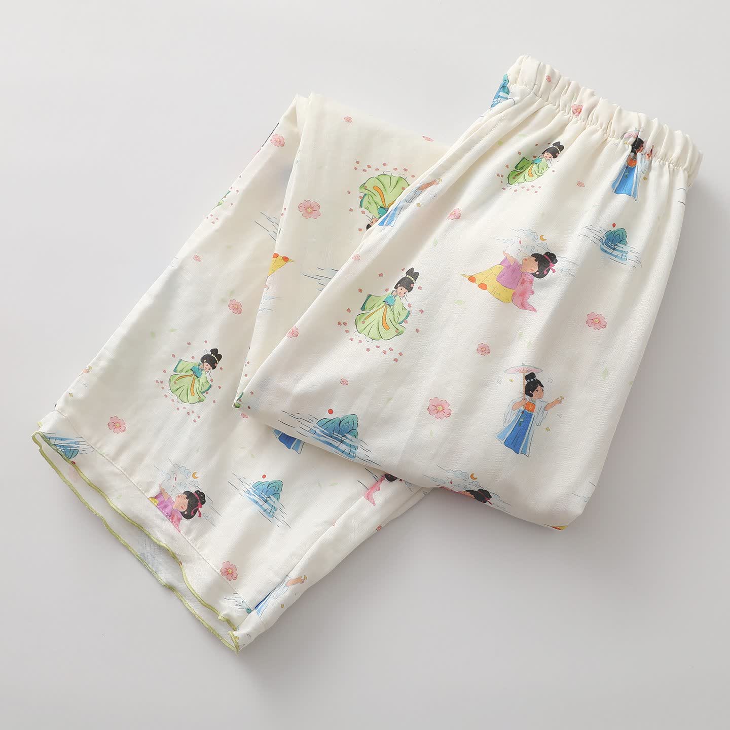 Oriental Cartoon Princess Cotton Gauze Loungewear - image 6