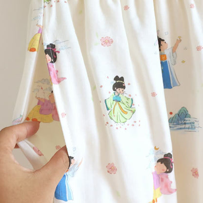 Oriental Cartoon Princess Cotton Gauze Loungewear - image 7