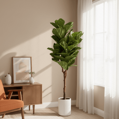 Ownkoti Faux Fiddle Leaf Fig Tree Home Decoration - image 0