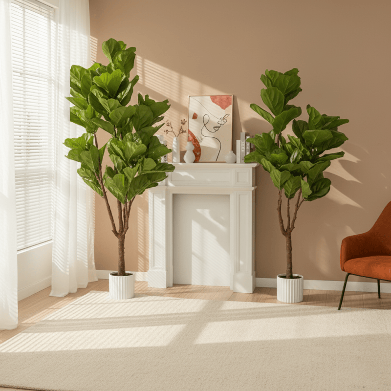 Ownkoti Faux Fiddle Leaf Fig Tree Home Decoration - image 1