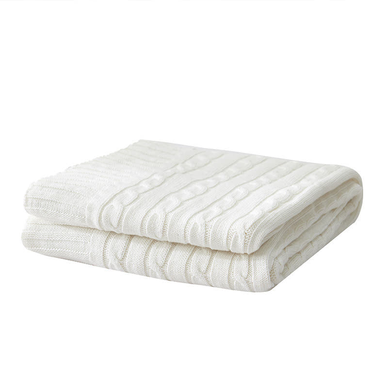 Ownkoti Solid Color Cotton Sofa Knit Blanket - image 22