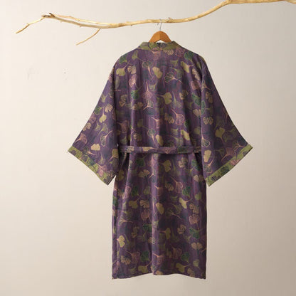 Ownkoti Ginkgo Biloba Cotton Gauze Kimono Robe - image 4