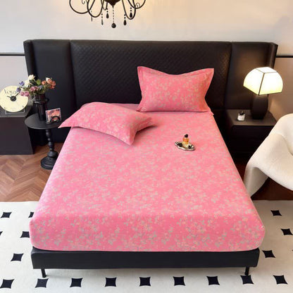 Plum Blossom Cotton Gauze Fitted Sheet - image 4