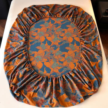 Lily Floral Cotton Gauze Fitted Sheet - image 3