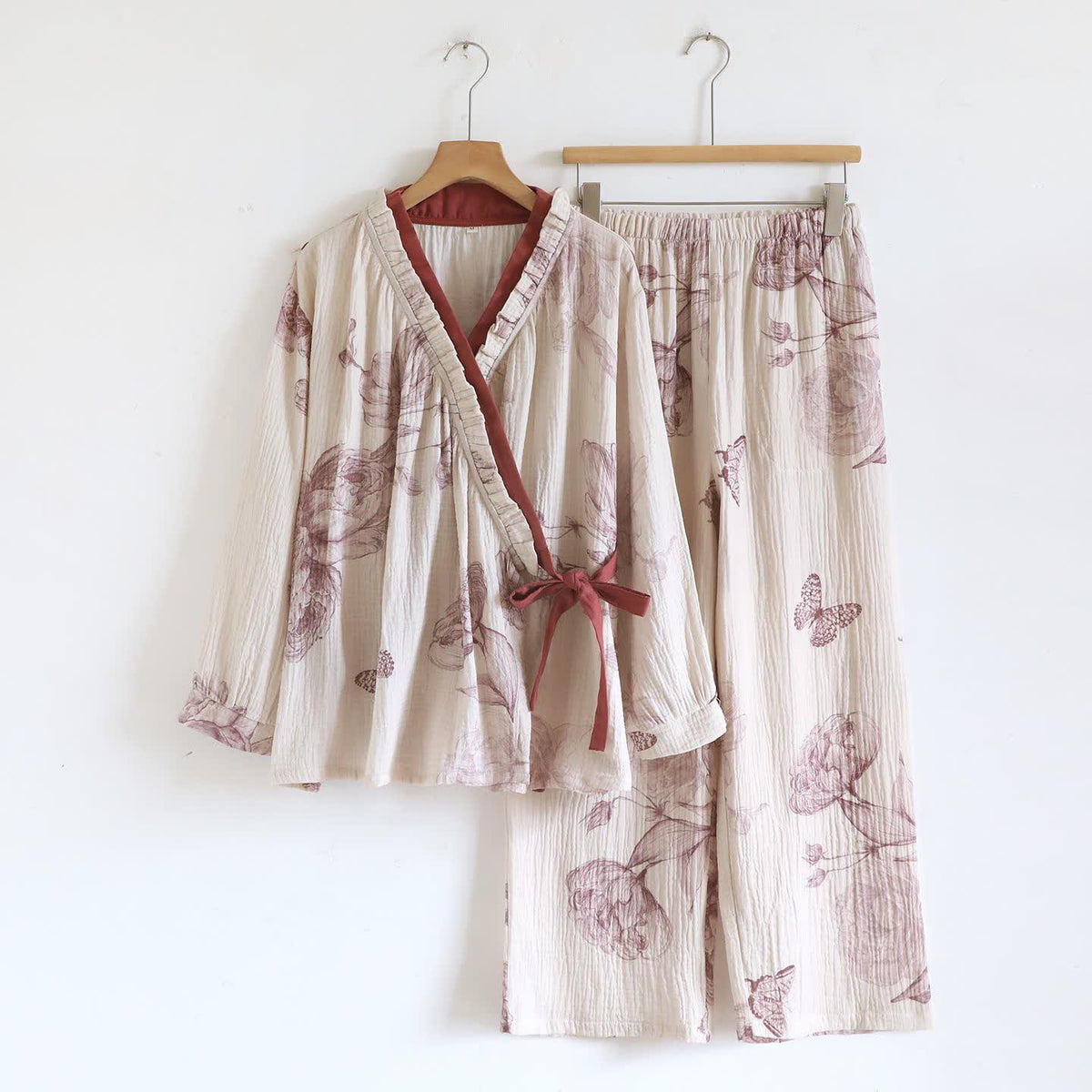 Ownkoti Butterfly Hanfu Inspired Cotton Loungewear Set - L - image 0