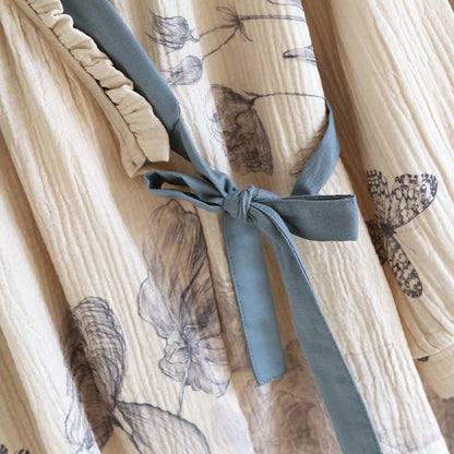Ownkoti Oriental Butterfly Floral Cotton Loungewear Set - image 6
