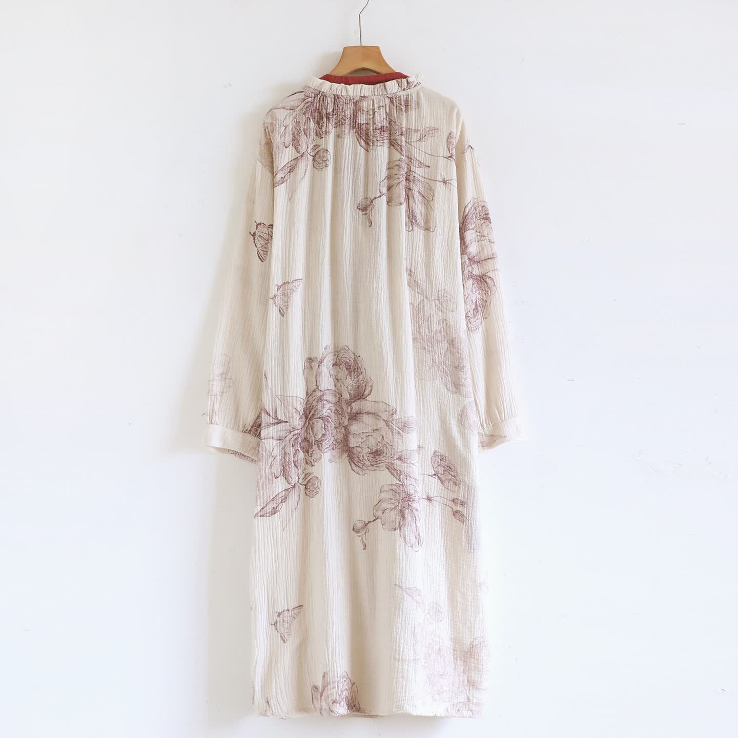 Butterfly Hanfu Inspired Cotton Gauze Nightdress - image 1