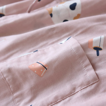 Matching Cat Cotton Gauze Kimono Bathrobe - image 9