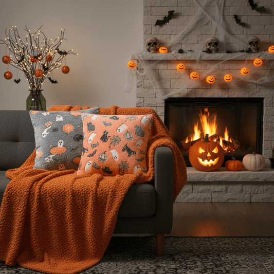 Halloween Flannel Luminous Throw Pillow - image 0