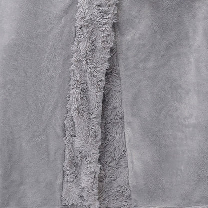 Ownkoti Minimalist Solid Flannel Plush Robe - image 4