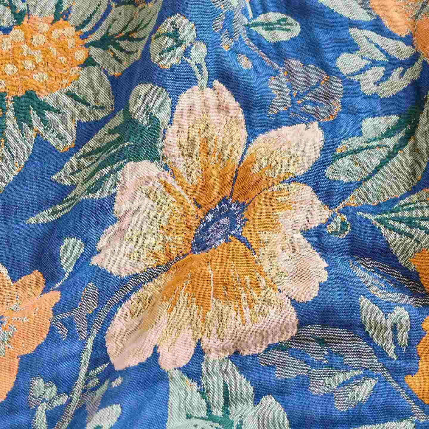 Ownkoti Bright Daisy Cotton Gauze Tassel Blanket - image 9