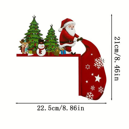 Santa Christmas Tree Door Corner Decoration - image 8