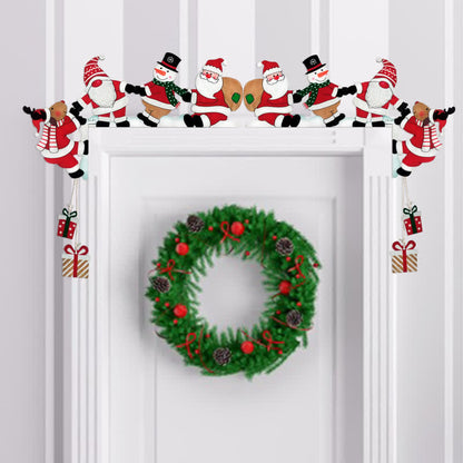 Santa Team Door Corner Christmas Decoration - image 1