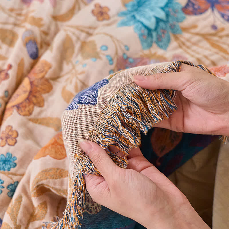 Ownkoti Pastoral Butterfly Cotton Tassel Quilt - image 6