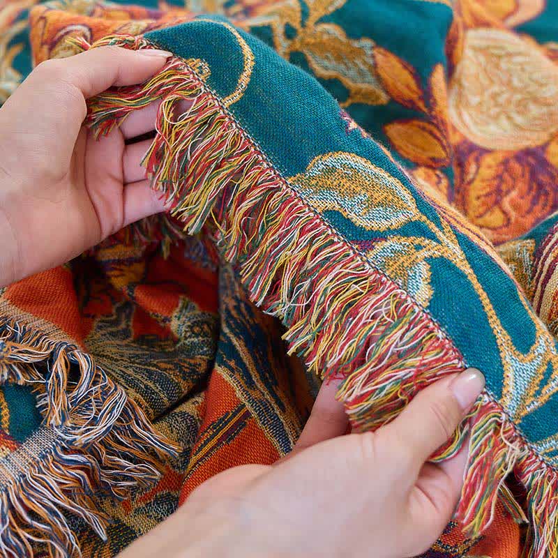 Ownkoti Luxurious Floral Cotton Tassel Quilt - image 11