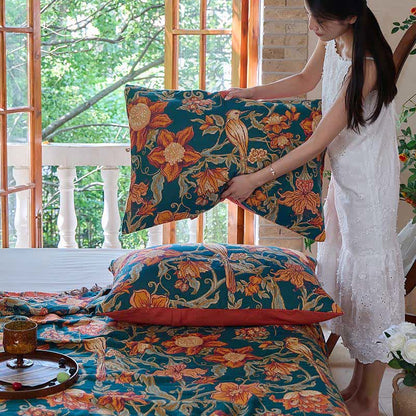 Ownkoti Luxurious Floral Cotton Tassel Blanket - image 8