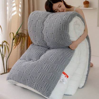 Geometric Striped Textured Sherpa Blanket - image 12