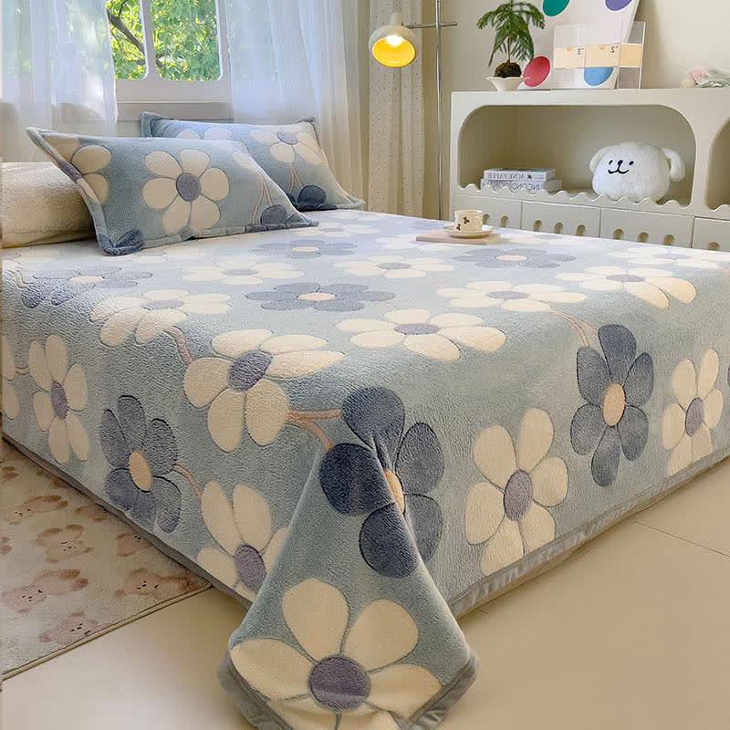 Ownkoti Rustic Floral Plush Throw Blanket - image 1