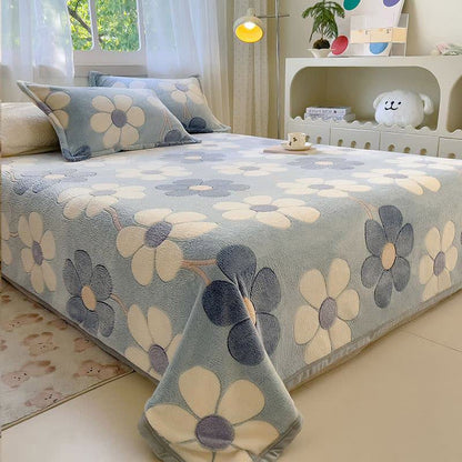 Ownkoti Rustic Floral Plush Throw Blanket - image 1