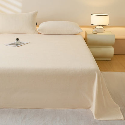 Ownkoti Minimalist Solid Color Plush Sheet - Cream - Coverlet with 2PCS Pillowcases - King - image 8