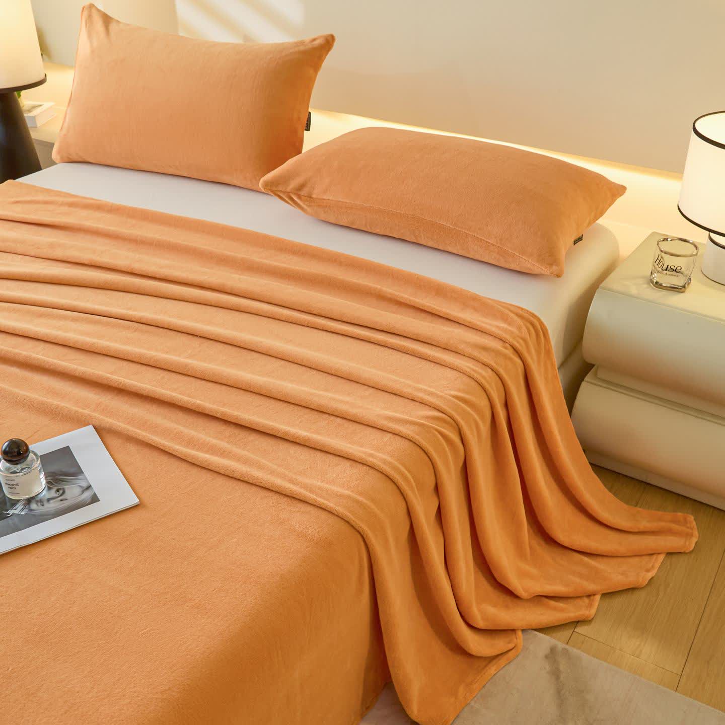 Ownkoti Minimalist Solid Color Plush Sheet - image 3