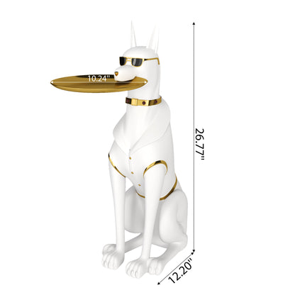 Dachshund-shaped Side Table With Gold Sunglasses - image 8