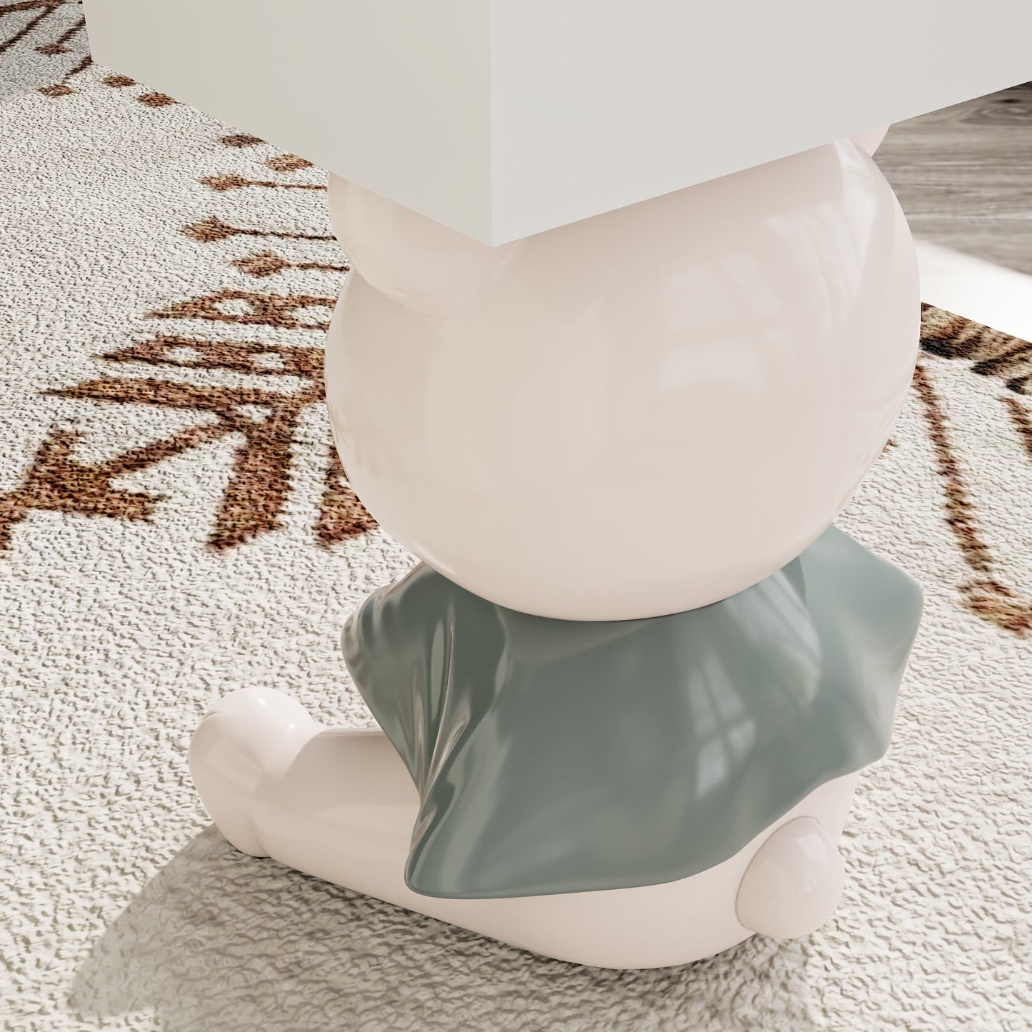 Charming Bear Side Table With Box Storage - image 3