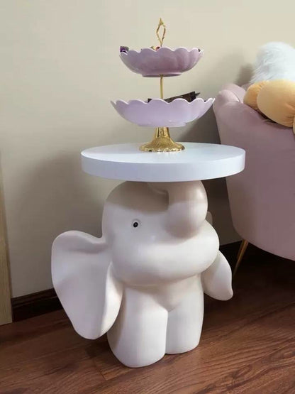 Ownkoti Elephant Base Side Table With Tray - image 12