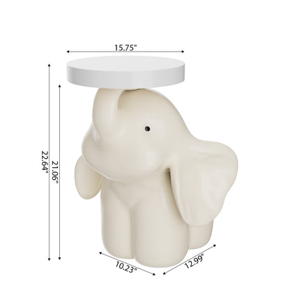 Ownkoti Elephant Base Side Table With Tray - image 10