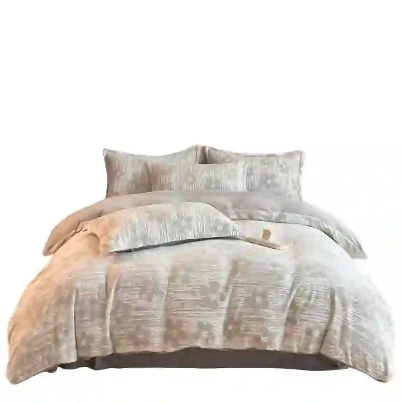 Cozy Thick Embossed Fleece Bedding Set (4PCS)  - image 13
