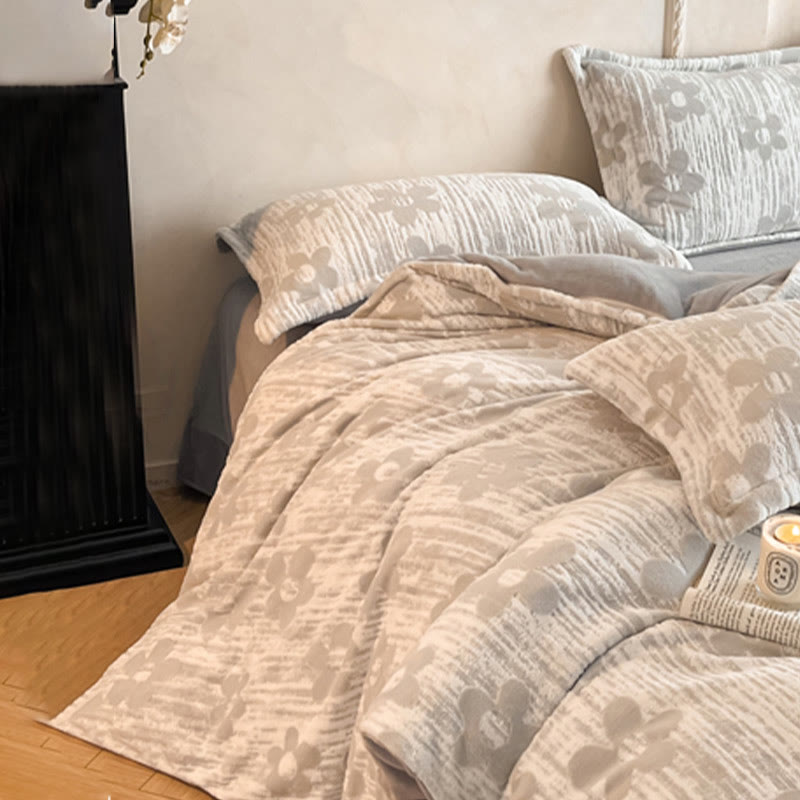 Cozy Thick Embossed Fleece Bedding Set (4PCS)  - image 4