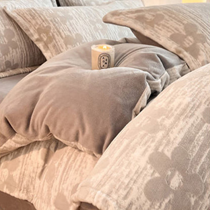 Cozy Thick Embossed Fleece Bedding Set (4PCS)  - image 9
