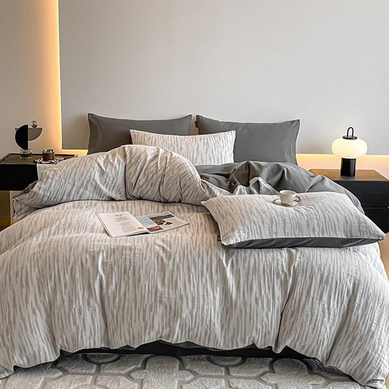 Luxury Pure Cotton Bedding Set (4PCS)  - B - Bedding Set(4PCS) - King - image 9