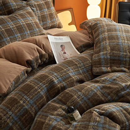 Ownkoti Classic Plaid Cozy Thick Bedding Set (4PCS)  - image 40